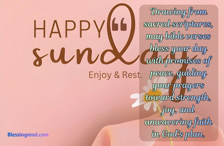 Bible Verse Sunday Blessings Prayer