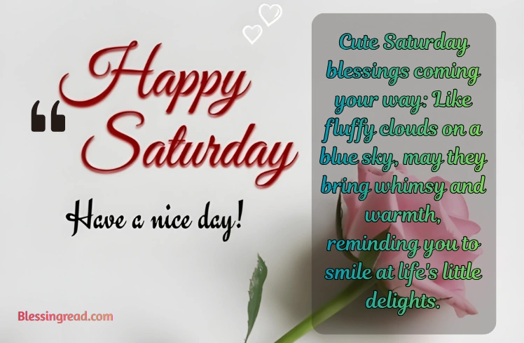Cute Saturday Blessings