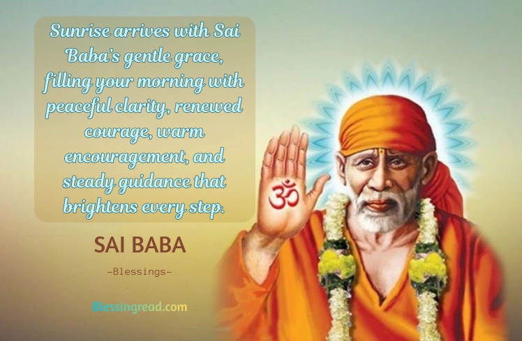 Good Morning Sai Baba Blessings