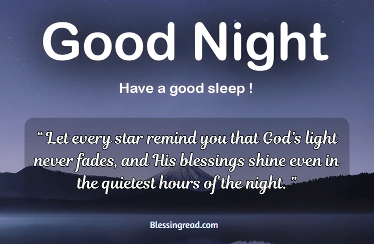 Good Night Blessings Quotes