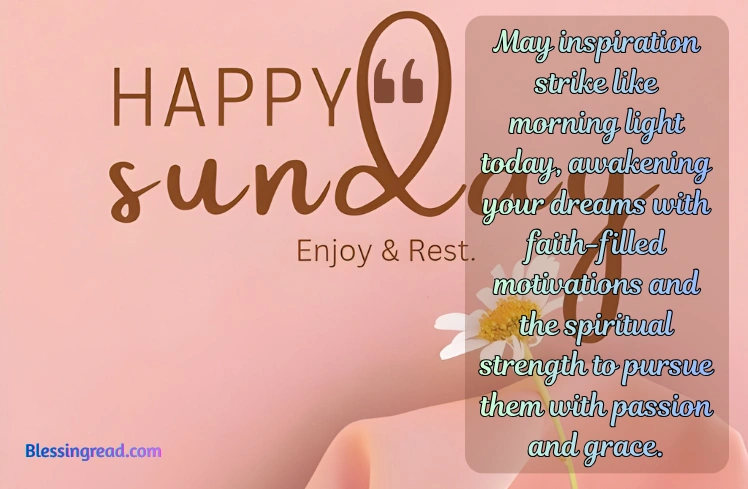Inspirational Sunday Blessings