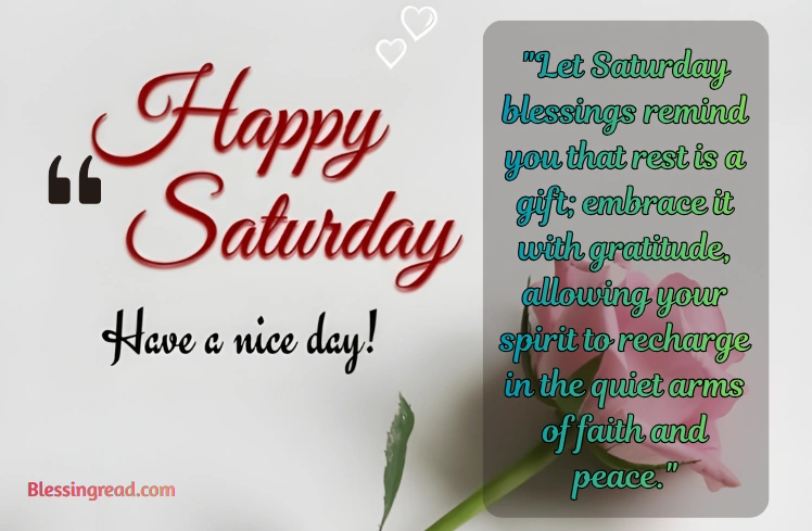 Saturday Blessings Quotes
