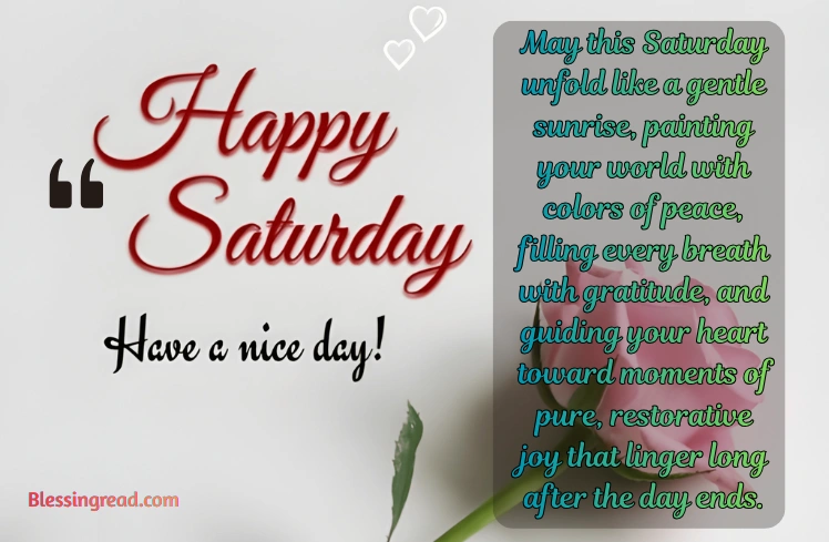 Saturday Blessings