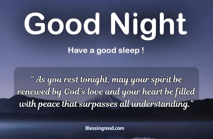 Spiritual Beautiful Good Night Blessings