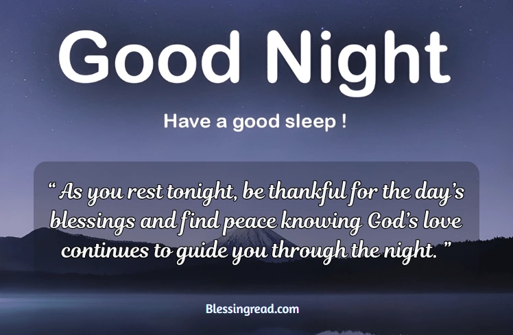 Thankful Good Night Blessings
