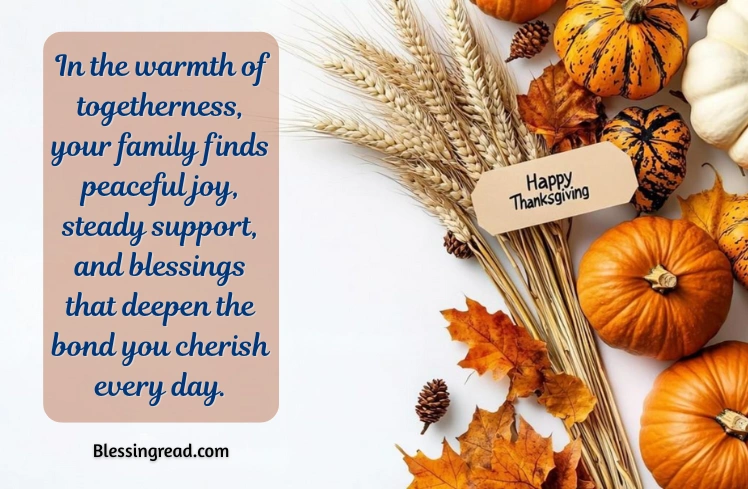 Thanksgiving Blessings for Family
