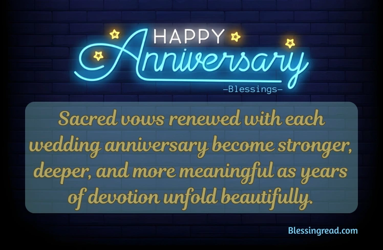 Wedding Anniversary Blessings