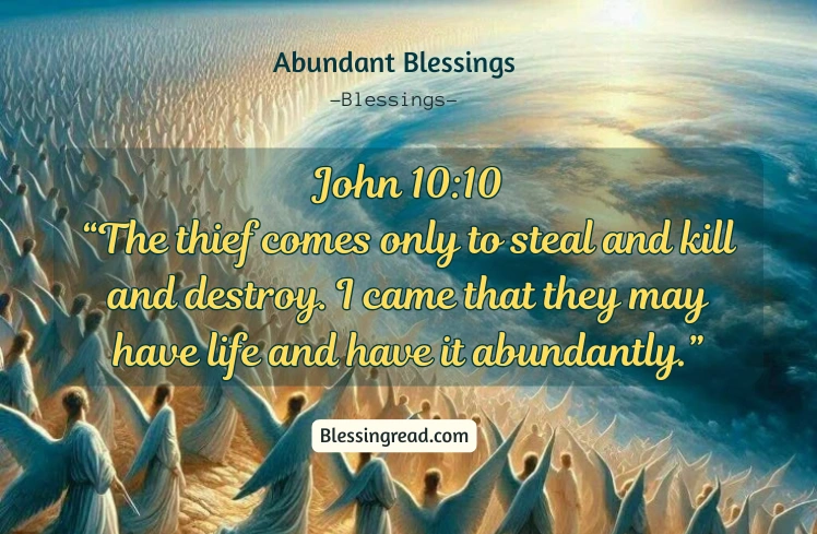 Abundant Blessings Bible Verse