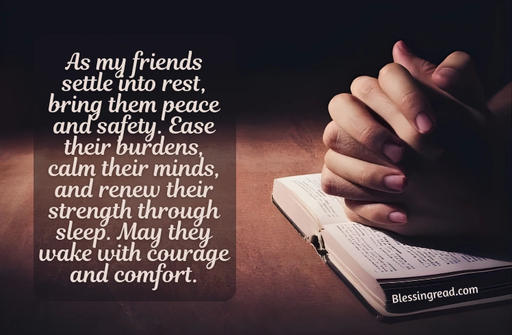 Good Night Prayers for Friends