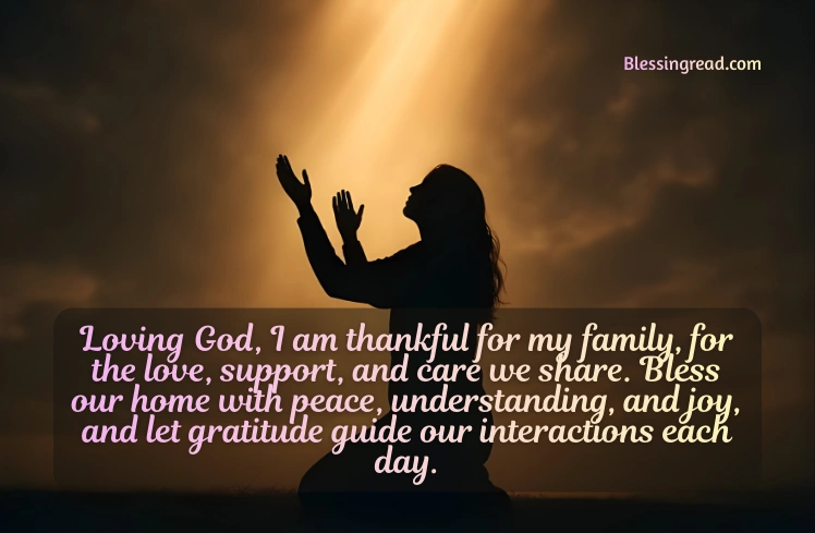 Thanksgiving Prayers for Family