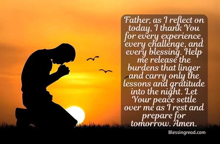 Evening Prayers for Today