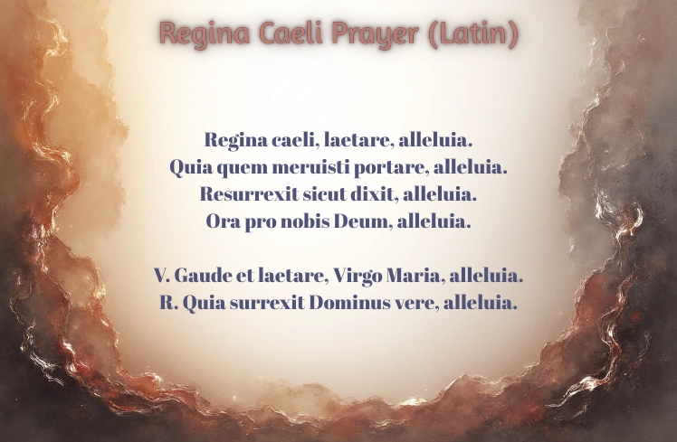 Regina Caeli Prayer (Latin)