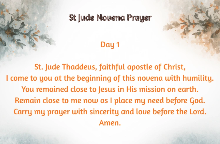 St Jude Novena Prayer Day 1