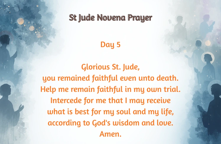 St Jude Novena Prayer Day 5