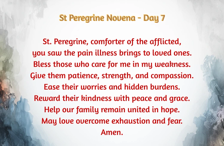 St Peregrine Novena - Day 7