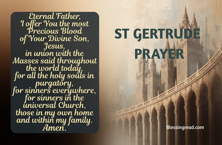 st gertrude prayer for souls