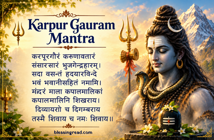 Karpur Gauram Mantra: कर्पूर गौरम करुणावतारं का अर्थ, जाप और महत्व Karpur Gauram Mantra