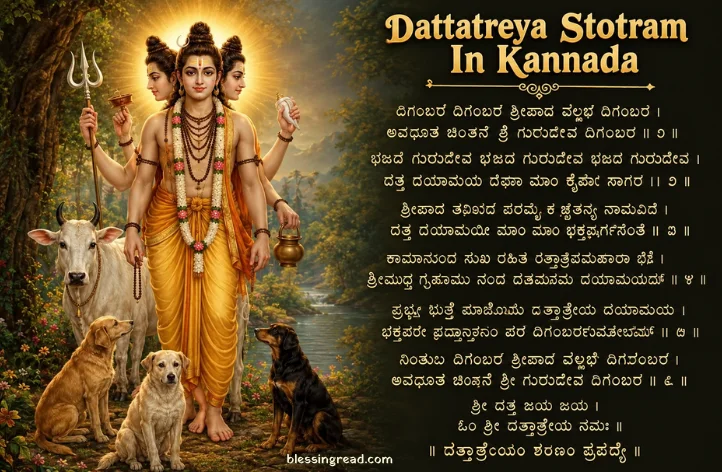 Dattatreya Stotram In Kannada – ಸಂಪೂರ್ಣ ಸ್ತೋತ್ರ, ಅರ್ಥ ಮತ್ತು ಮಹತ್ವ Dattatreya Stotram In Kannada